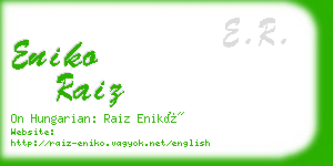 eniko raiz business card